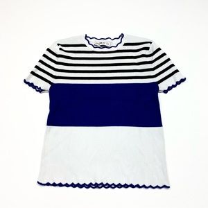 Women’s Zara Knit Short Sleeve Ribbed Stretch T-Shirt Size Medium